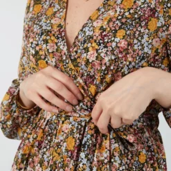 Mixed Floral Print Wrap Dress -Cheap My Dreamy Dress Store mixed floral print wrap dress p19605 146859 image