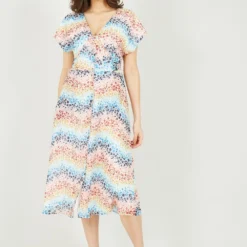 Yumi Multi Heart Wave Kimono Button Through Dress -Cheap My Dreamy Dress Store multi heart wave kimono button through dress p10520 111003 image