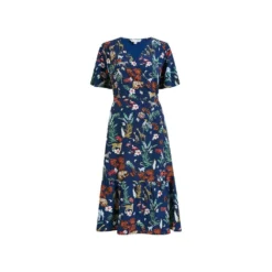 Yumi Navy Animal Safari Wrap Dress -Cheap My Dreamy Dress Store navy animal safari wrap dress p7219 92962 image