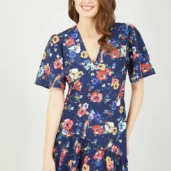Yumi Navy Bird And Floral Print Midi Dress 8 Yumi Navy Bird And Floral Print Midi Dress -Cheap My Dreamy Dress Store navy bird and floral print midi dress p10490 111029 image