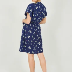 Yumi Navy Daisy Ladybird Print Shirt Dress -Cheap My Dreamy Dress Store navy daisy ladybird print shirt dress p10237 110955 image
