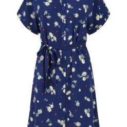 Yumi Navy Daisy Ladybird Print Shirt Dress -Cheap My Dreamy Dress Store navy daisy ladybird print shirt dress p10237 110956 image