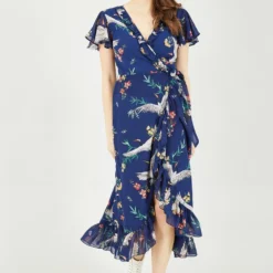 Yumi Navy Frill Crane Wrap Midi Dress 9 Yumi Navy Frill Crane Wrap Midi Dress -Cheap My Dreamy Dress Store navy frill crane wrap midi dress p10465 111111 image