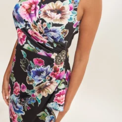 Nydia Printed Sheath Dress With Beaded Trim -Cheap My Dreamy Dress Store nydia printed sheath dress with beaded trim p14389 123237 image