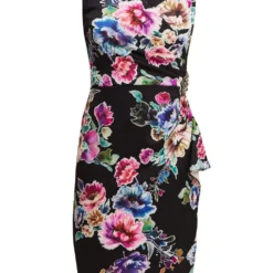 Nydia Printed Sheath Dress With Beaded Trim -Cheap My Dreamy Dress Store nydia printed sheath dress with beaded trim p14389 123238 image