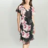 Olivie Printed Floral Tier Dress