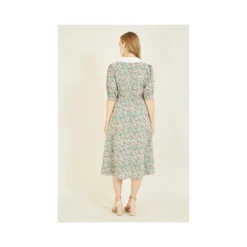 Yumi Oversized Collar Ditsy Print Shirt Dress -Cheap My Dreamy Dress Store oversized collar ditsy print shirt dress p8846 72921 image