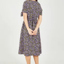 Yumi Purple Ditsy Floral Midi Dress -Cheap My Dreamy Dress Store purple ditsy floral midi dress p10225 111274 image