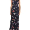 Raviva Embroidery Net Maxi Dress