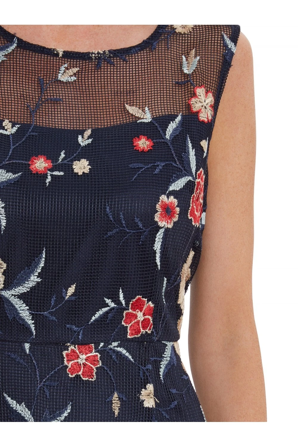 Raviva Embroidery Net Maxi Dress 5 Raviva Embroidery Net Maxi Dress - Image 5