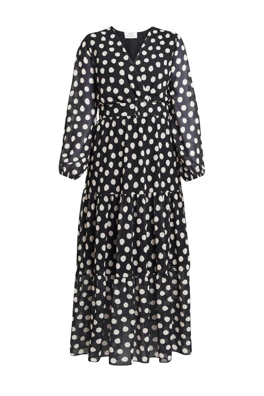 Rayla Dress With Self Belt & Tiered Skirt 3 Rayla Dress With Self Belt & Tiered Skirt - Image 3