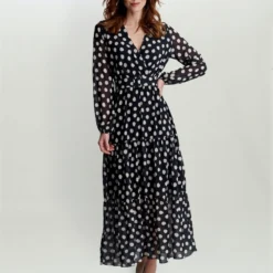 Rayla Dress With Self Belt & Tiered Skirt 8 Rayla Dress With Self Belt & Tiered Skirt -Cheap My Dreamy Dress Store rayla dress with self belt tiered skirt p16563 133461 image