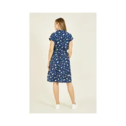 Yumi Recycled Avocado Print Wrap Over Dress With Pockets -Cheap My Dreamy Dress Store recycled avocado print wrap over dress with pockets p9270 104202 image