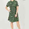 Yumi Recycled Bird Print Shirt Dress