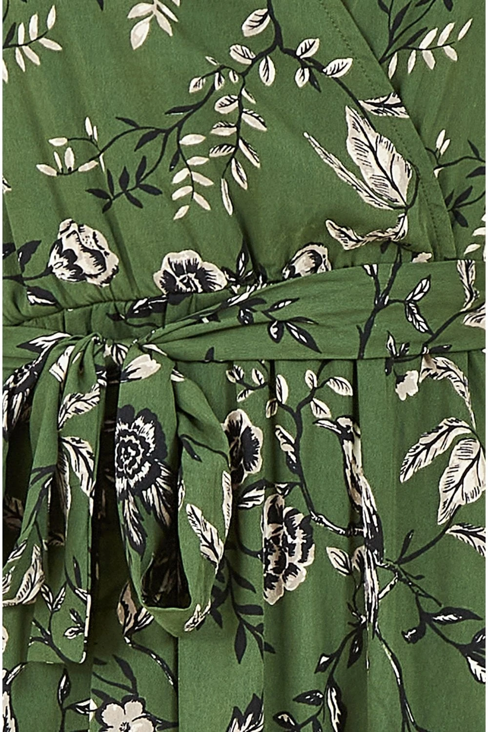 Yumi Recycled Bird Print Wrap Midi Dress 6 Yumi Recycled Bird Print Wrap Midi Dress - Image 6