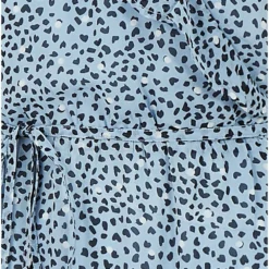 Yumi Recycled Blue Heart Spot Frill Wrap Dress -Cheap My Dreamy Dress Store recycled blue heart spot frill wrap dress p10236 110596 image