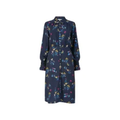 Yumi Recycled Navy Bird Print Shirt Dress -Cheap My Dreamy Dress Store recycled navy bird print shirt dress p9268 104196 image