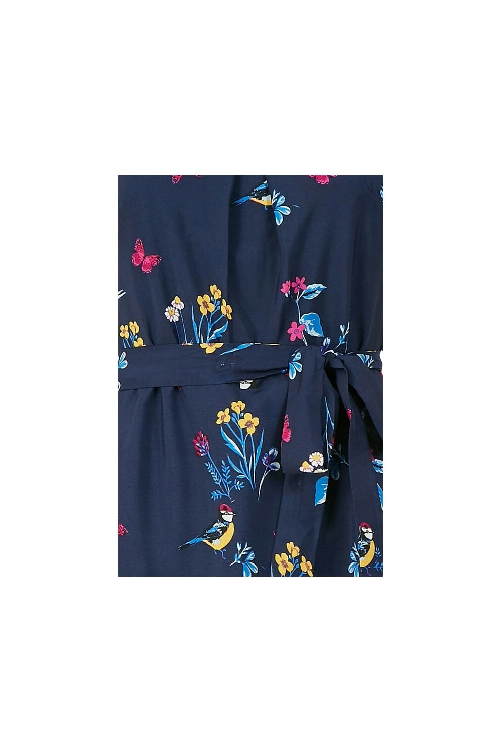 Yumi Recycled Navy Bird Print Skater Dress 5 Yumi Recycled Navy Bird Print Skater Dress - Image 5