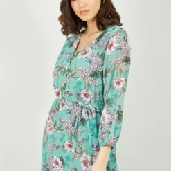 Yumi Sage Green Tropical Palm Print Maxi Dress -Cheap My Dreamy Dress Store sage green tropical palm print maxi dress p10541 110901 image