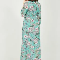 Yumi Sage Green Tropical Palm Print Maxi Dress -Cheap My Dreamy Dress Store sage green tropical palm print maxi dress p10541 110903 image