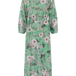 Yumi Sage Green Tropical Palm Print Maxi Dress -Cheap My Dreamy Dress Store sage green tropical palm print maxi dress p10541 110904 image