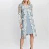 Savoy Embroidered Lace Mock Jacket With Jersey Dress