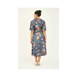 Yumi Teal Floral Kimono Wrap Dress 7 Yumi Teal Floral Kimono Wrap Dress -Cheap My Dreamy Dress Store teal floral kimono wrap dress p7998 69116 image