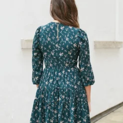 Teal Floral Print Dress -Cheap My Dreamy Dress Store teal floral print dress p19607 146873 image