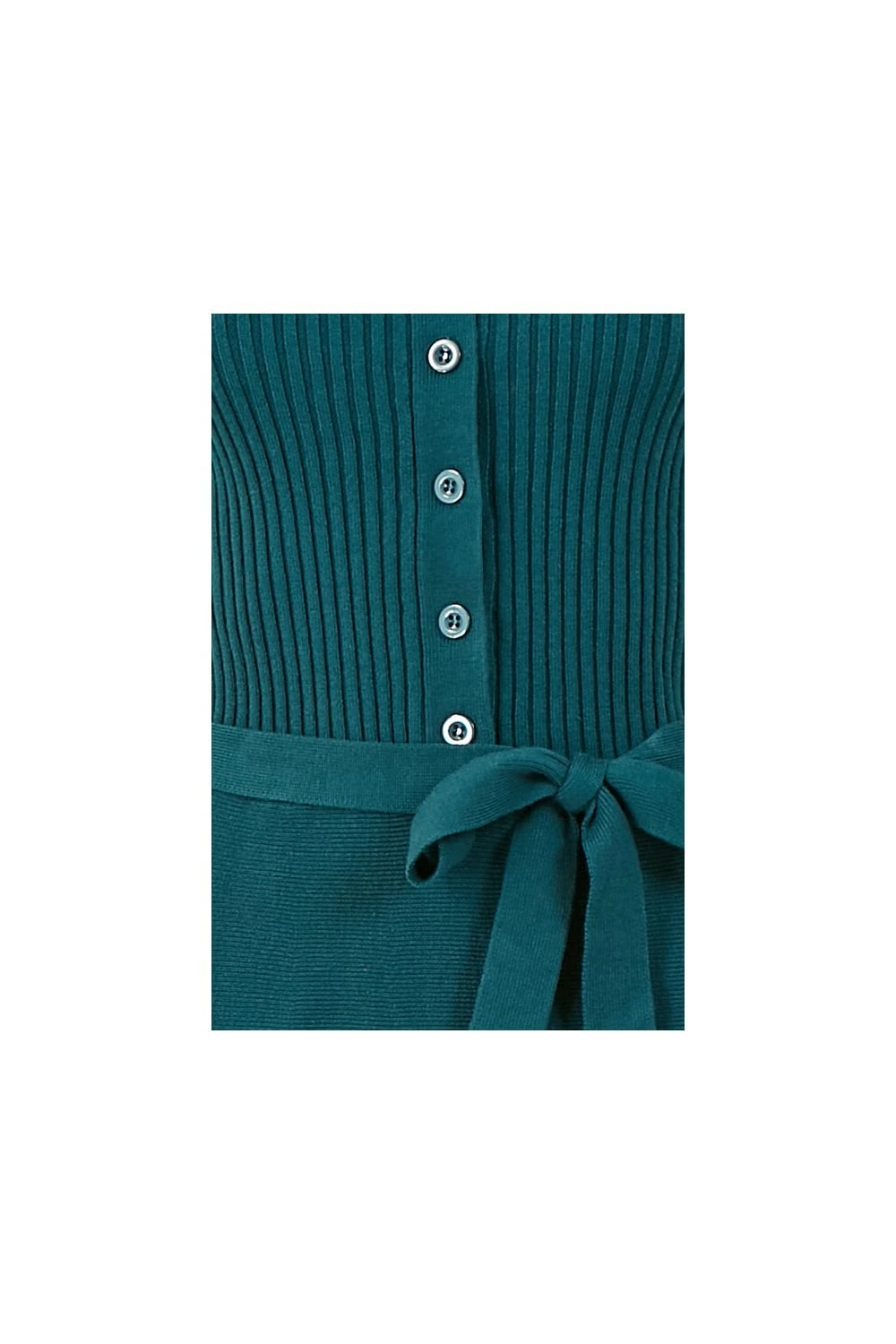 Yumi Teal Knitted Skater Dress 6 Yumi Teal Knitted Skater Dress - Image 6