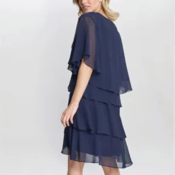 Toni Chiffon Tier Jacket Dress With Beaded Neck -Cheap My Dreamy Dress Store toni chiffon tier jacket dress with beaded neck p19767 147647 image