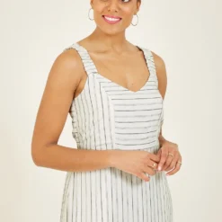 Yumi White Striped Maxi Dress -Cheap My Dreamy Dress Store white striped maxi dress p8337 114167 image