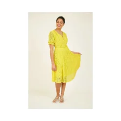 Yumi Yellow Lace Tea Dress -Cheap My Dreamy Dress Store yellow lace tea dress p8344 70733 image