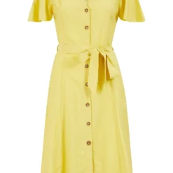 Yumi Yellow Shirt Dress -Cheap My Dreamy Dress Store yellow shirt dress p7992 113989 image