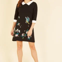 Yumi Bird And Floral Embroidered Knitted Peter Pan Dress 7 Yumi Bird And Floral Embroidered Knitted Peter Pan Dress -Cheap My Dreamy Dress Store yumi bird and floral embroidered knitted peter pan dress p14688 127732 image
