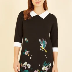 Yumi Bird And Floral Embroidered Knitted Peter Pan Dress 9 Yumi Bird And Floral Embroidered Knitted Peter Pan Dress -Cheap My Dreamy Dress Store yumi bird and floral embroidered knitted peter pan dress p14688 127734 image