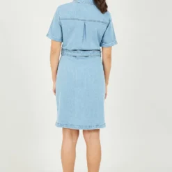 Yumi Blue Stretch Denim Utility Shirt Dress 7 Yumi Blue Stretch Denim Utility Shirt Dress -Cheap My Dreamy Dress Store yumi blue stretch denim utility shirt dress p10409 110870 image