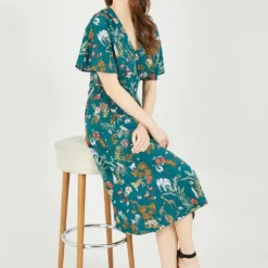 Yumi Green Animal Kingdom Print Midi Dress -Cheap My Dreamy Dress Store yumi green animal kingdom print midi dress p10412 110693 image