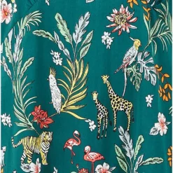 Yumi Green Animal Kingdom Print Midi Dress -Cheap My Dreamy Dress Store yumi green animal kingdom print midi dress p10412 110696 image