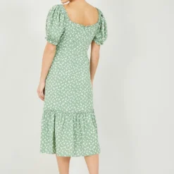 Yumi Green Ditsy Print Gypsy Midi Dress -Cheap My Dreamy Dress Store yumi green ditsy print gypsy midi dress p12016 111652 image