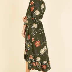 Yumi Green Floral Dip Hem Midi Dress 10 Yumi Green Floral Dip Hem Midi Dress -Cheap My Dreamy Dress Store yumi green floral dip hem midi dress p16334 132234 image