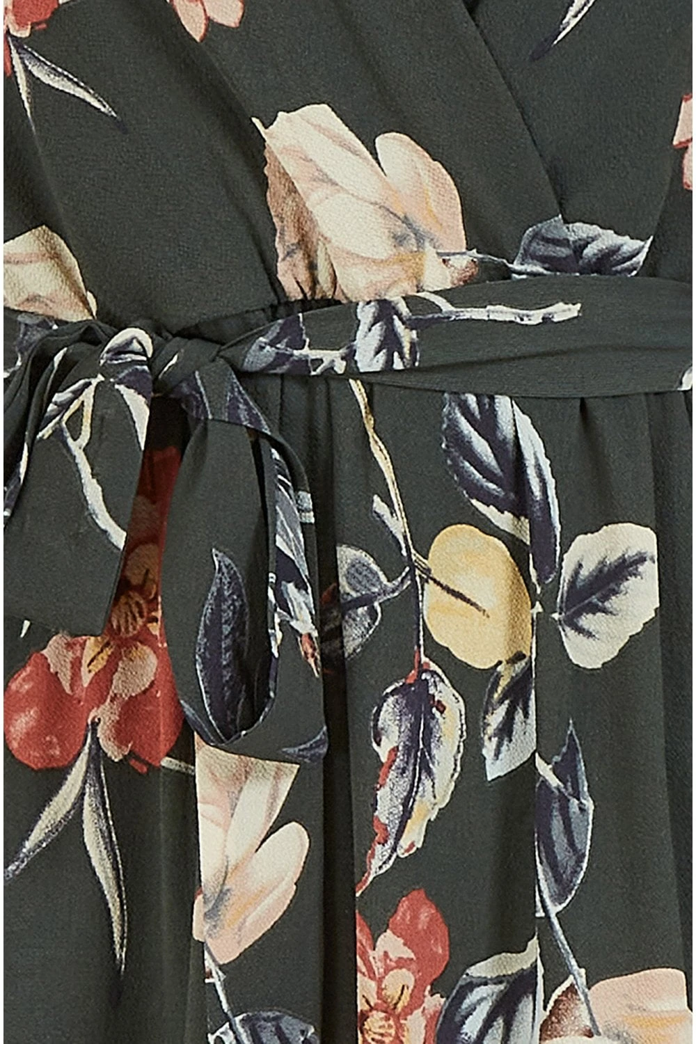 Yumi Green Floral Dip Hem Midi Dress 7 Yumi Green Floral Dip Hem Midi Dress - Image 7