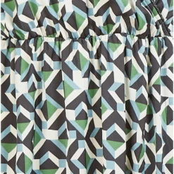 Yumi Green Geo Print Wrap Satin Midi Dress -Cheap My Dreamy Dress Store yumi green geo print wrap satin midi dress p14996 125692 image