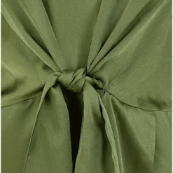 Yumi Green Satin Tie Detail Midi Dress -Cheap My Dreamy Dress Store yumi green satin tie detail midi dress p18990 144016 image