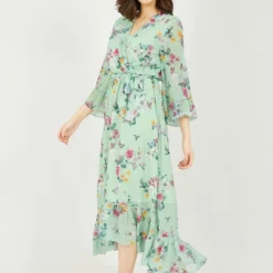 Yumi Mint Green Oriental Butterfly Wrap High Wrap Dress -Cheap My Dreamy Dress Store yumi mint green oriental butterfly wrap high wrap dress p11973 111018 image