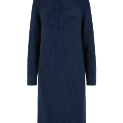 Yumi Navy Roll Neck Knitted Midi Jumper Dress -Cheap My Dreamy Dress Store yumi navy roll neck knitted midi jumper dress p16451 132761 image