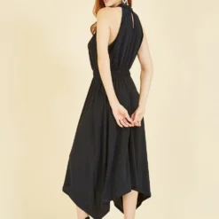 Yumi Navy Sparkle Halter Neck Handkerchief Midi Dress -Cheap My Dreamy Dress Store yumi navy sparkle halter neck handkerchief midi dress p15512 128349 image