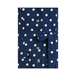 Yumi Navy Spotted Retro Shirt Dress -Cheap My Dreamy Dress Store yumi navy spotted retro shirt dress p12001 110925 image