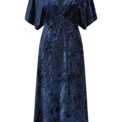 Yumi Navy Velvet Kimono Midi Dress -Cheap My Dreamy Dress Store yumi navy velvet kimono midi dress p15002 125728 image