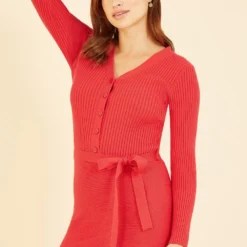 Yumi Red Knitted Skater Dress 8 Yumi Red Knitted Skater Dress -Cheap My Dreamy Dress Store yumi red knitted skater dress p15310 127761 image