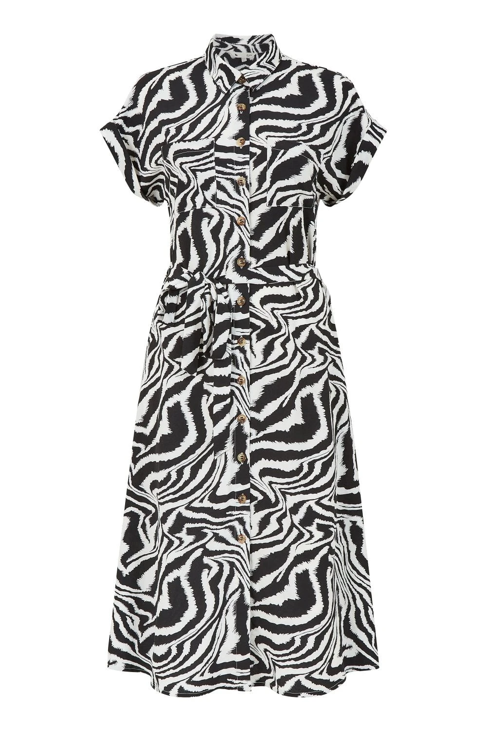 Yumi Zebra Print Shirt Dress 5 Yumi Zebra Print Shirt Dress - Image 5